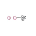 Pearl Screw Back Stud Earrings for Baby, Toddler, Girls, Kids
