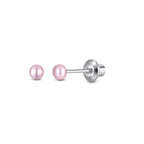 Pearl Screw Back Stud Earrings for Baby, Toddler, Girls, Kids