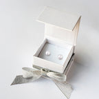 White 3mm Pearl Screw Back Stud Earrings for Baby, Toddler, Girls, Kids